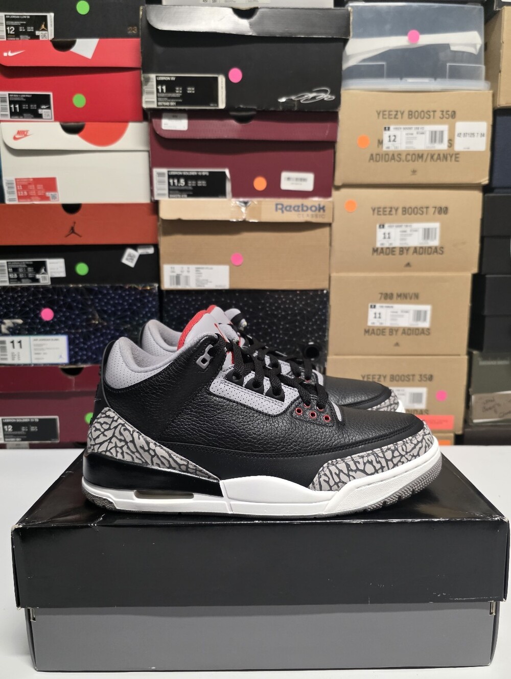 Air Jordan 3 "Black Cement" 2018 OG Sz 10.5